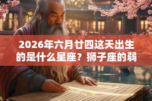 2026年六月廿四这天出生的是什么星座?狮子座的弱点分析 2026年六月廿四这天出生的是什么星座?狮子座的弱点分析