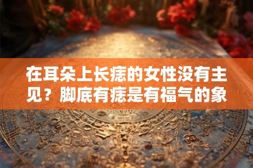 在耳朵上长痣的女性没有主见？脚底有痣是有福气的象征？