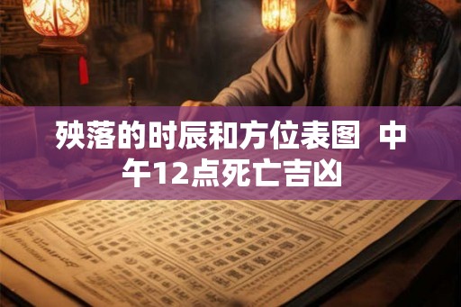 殃落的时辰和方位表图  中午12点死亡吉凶