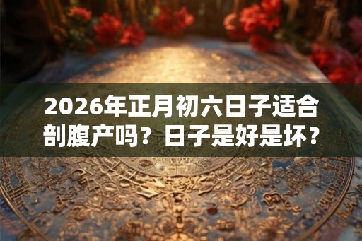 2026年正月初六日子适合剖腹产吗？日子是好是坏？