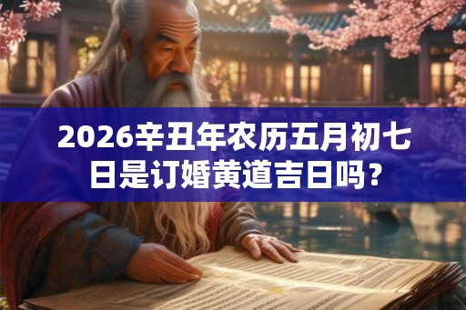 2026辛丑年农历五月初七日是订婚黄道吉日吗? 2026辛丑年农历五月初七日是订婚黄道吉日吗?