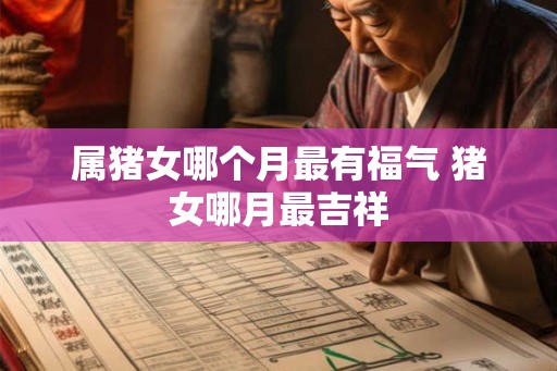 属猪女哪个月最有福气 猪女哪月最吉祥
