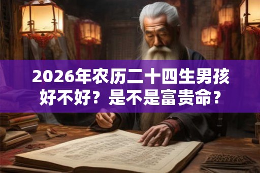 2026年农历二十四生男孩好不好?是不是富贵命? 2026年农历二十四生男孩好不好?是不是富贵命?