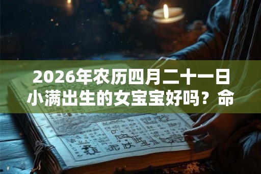 2026年农历四月二十一日小满出生的女宝宝好吗？命运分析大全