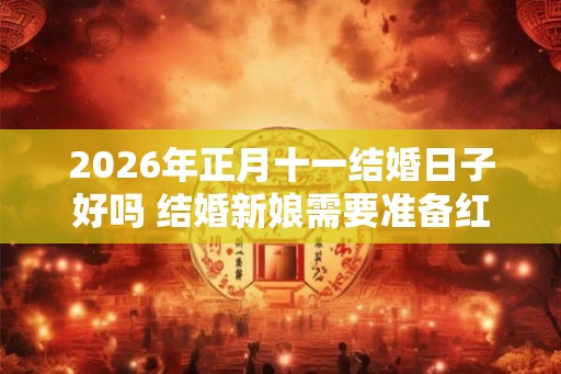 2026年正月十一结婚日子好吗 结婚新娘需要准备红包吗 2026年正月十一结婚日子好吗 结婚新娘需要准备红包吗