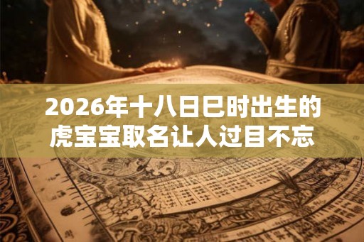 2026年十八日巳时出生的虎宝宝取名让人过目不忘