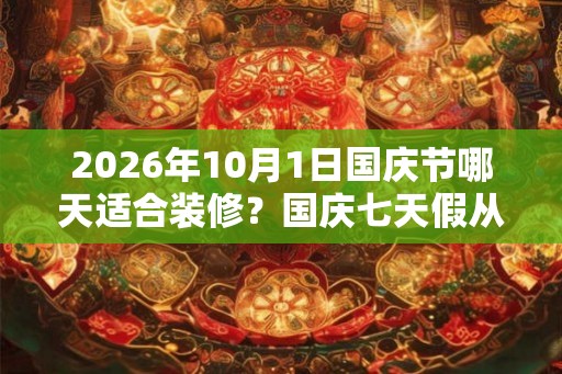 2026年10月1日国庆节哪天适合装修？国庆七天假从哪天开始放？