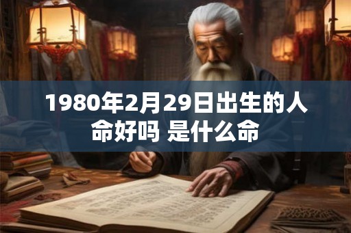 1980年2月29日出生的人命好吗 是什么命