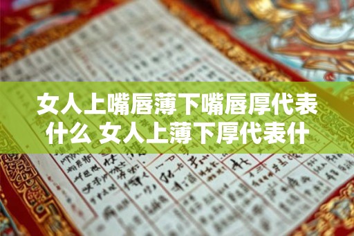 女人上嘴唇薄下嘴唇厚代表什么 女人上薄下厚代表什么 女人上嘴唇薄下嘴唇厚代表什么 女人上薄下厚代表什么