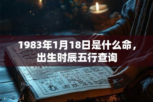 1983年1月18日是什么命，出生时辰五行查询