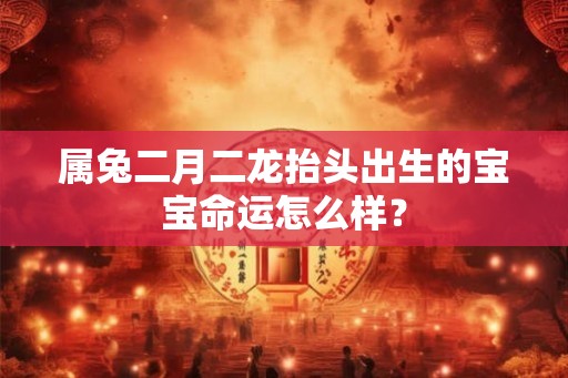 属兔二月二龙抬头出生的宝宝命运怎么样? 属兔二月二龙抬头出生的宝宝命运怎么样?