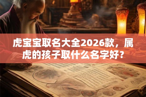 虎宝宝取名大全2026款，属虎的孩子取什么名字好？