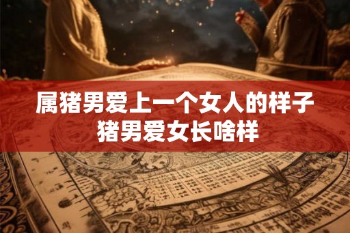 属猪男爱上一个女人的样子 猪男爱女长啥样