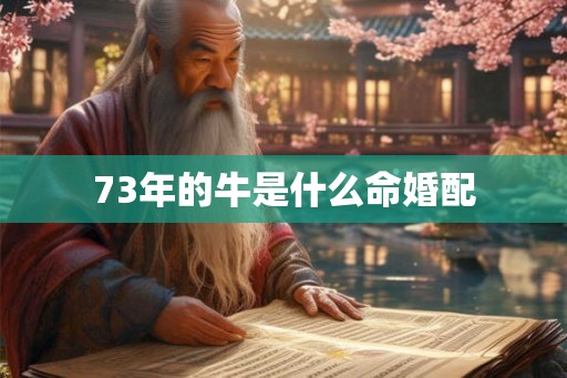 73年的牛是什么命婚配