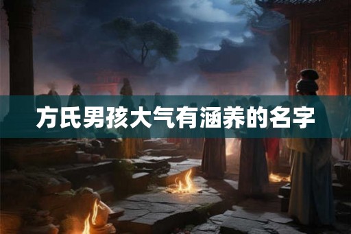 方氏男孩大气有涵养的名字