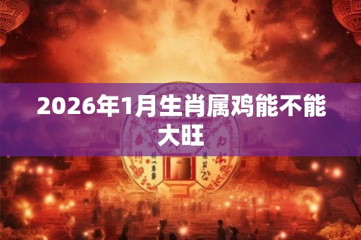 2026年1月生肖属鸡能不能大旺