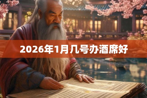 2026年1月几号办酒席好