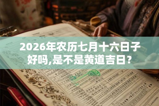 2026年农历七月十六日子好吗,是不是黄道吉日? 2026年农历七月十六日子好吗,是不是黄道吉日?