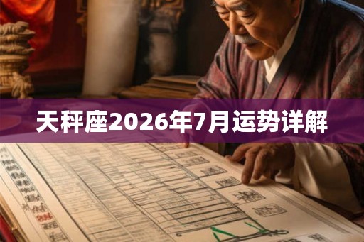天秤座2026年7月运势详解