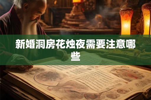 新婚洞房花烛夜需要注意哪些