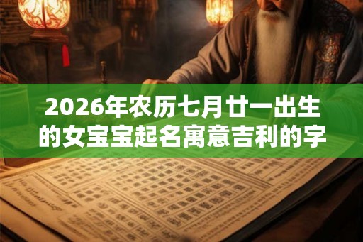 2026年农历七月廿一出生的女宝宝起名寓意吉利的字