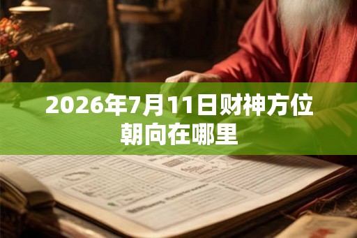 2026年7月11日财神方位朝向在哪里 2026年7月11日财神方位朝向在哪里