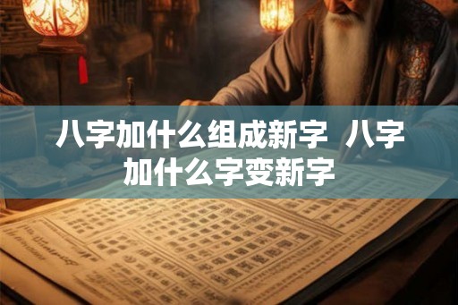 八字加什么组成新字  八字加什么字变新字