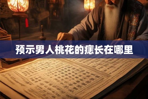 预示男人桃花的痣长在哪里