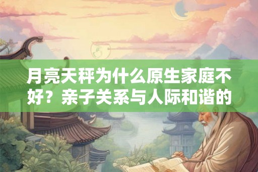 月亮天秤为什么原生家庭不好？亲子关系与人际和谐的重要性