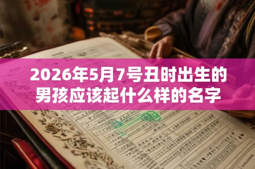 2026年5月7号丑时出生的男孩应该起什么样的名字