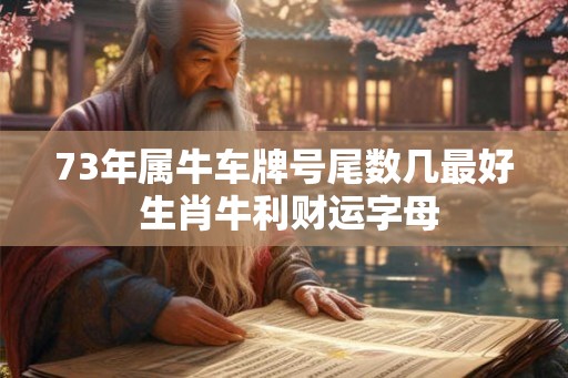73年属牛车牌号尾数几最好 生肖牛利财运字母