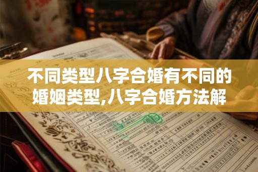 不同类型八字合婚有不同的婚姻类型,八字合婚方法解析 不同类型八字合婚有不同的婚姻类型,八字合婚方法解析