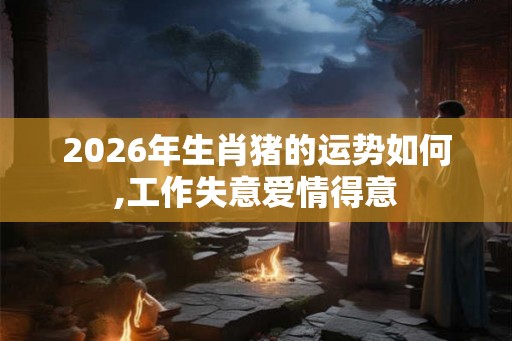 2026年生肖猪的运势如何,工作失意爱情得意