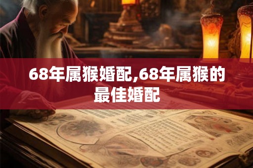 68年属猴婚配,68年属猴的最佳婚配