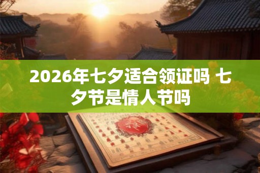2026年七夕适合领证吗 七夕节是情人节吗