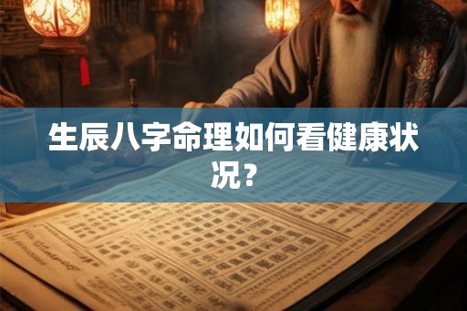 生辰八字命理如何看健康状况？