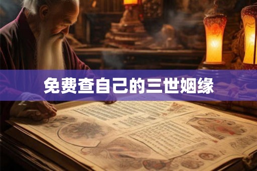 免费查自己的三世姻缘