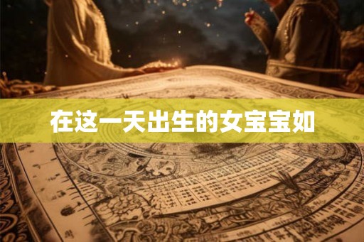 在这一天出生的女宝宝如