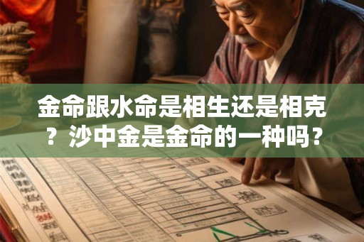 金命跟水命是相生还是相克？沙中金是金命的一种吗？