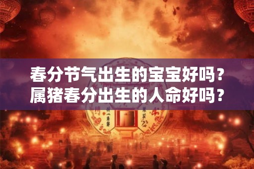 春分节气出生的宝宝好吗？属猪春分出生的人命好吗？