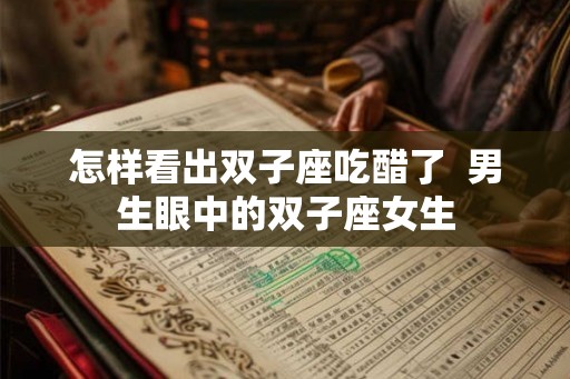 怎样看出双子座吃醋了  男生眼中的双子座女生