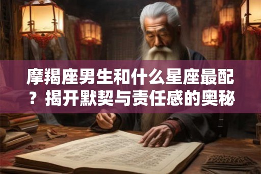 摩羯座男生和什么星座最配？揭开默契与责任感的奥秘！