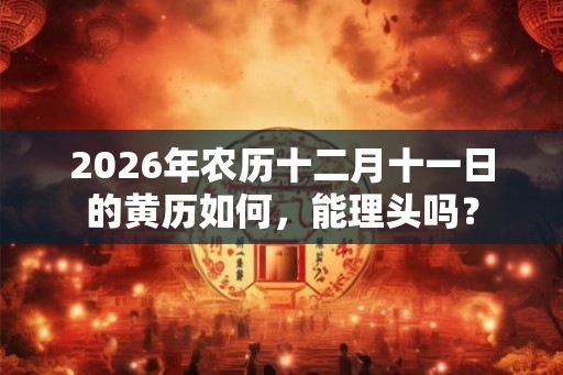 2026年农历十二月十一日的黄历如何，能理头吗？