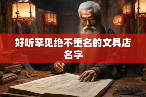 好听罕见绝不重名的文具店名字 好听罕见绝不重名的文具店名字