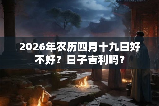 2026年农历四月十九日好不好？日子吉利吗？
