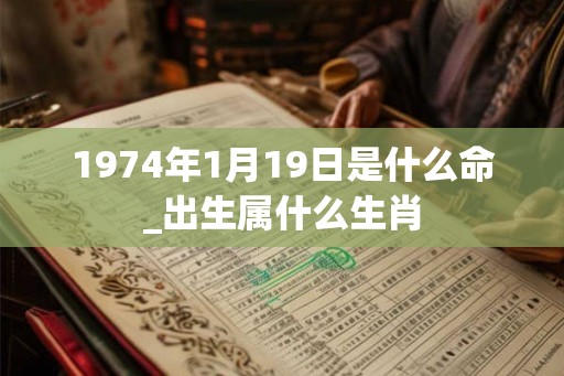 1974年1月19日是什么命_出生属什么生肖