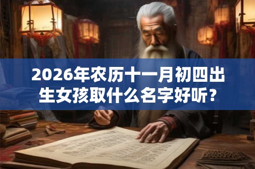 2026年农历十一月初四出生女孩取什么名字好听？