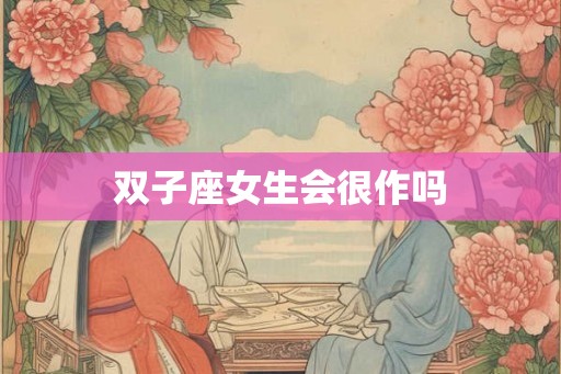 双子座女生会很作吗 双子座女生会很作吗