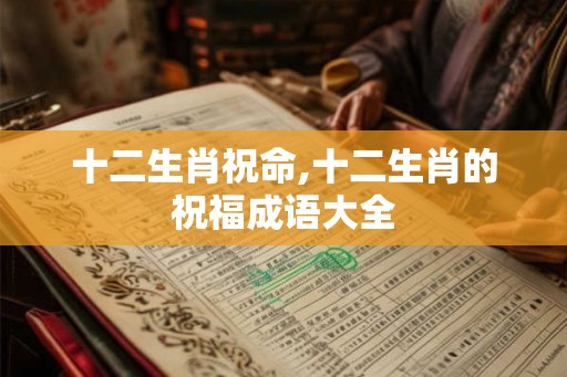 十二生肖祝命,十二生肖的祝福成语大全