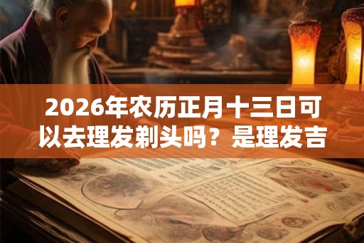 2026年农历正月十三日可以去理发剃头吗?是理发吉日吗? 2026年农历正月十三日可以去理发剃头吗?是理发吉日吗?
